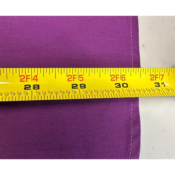 Coofandy Shirt Men’s Sz XXL Purple w/Plaid Trim Button Up Cotton Blend Short SL - Picture 8 of 11